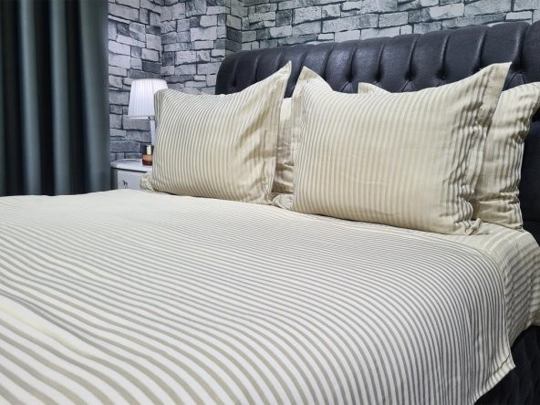 Zebra Çift Kişilik 6 Parça Nevresim Takımı Cappucino - 2