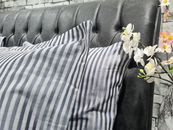 Zebra Çift Kişilik 6 Parça Nevresim Takımı Gri - 4