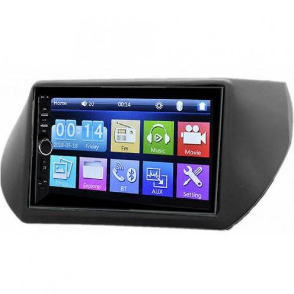 Fiat Fiorino Peugeout Bipper Citroen Nemo Uyumlu 7inçh Dokunmatik Multimedya Double Din Oto Teyp