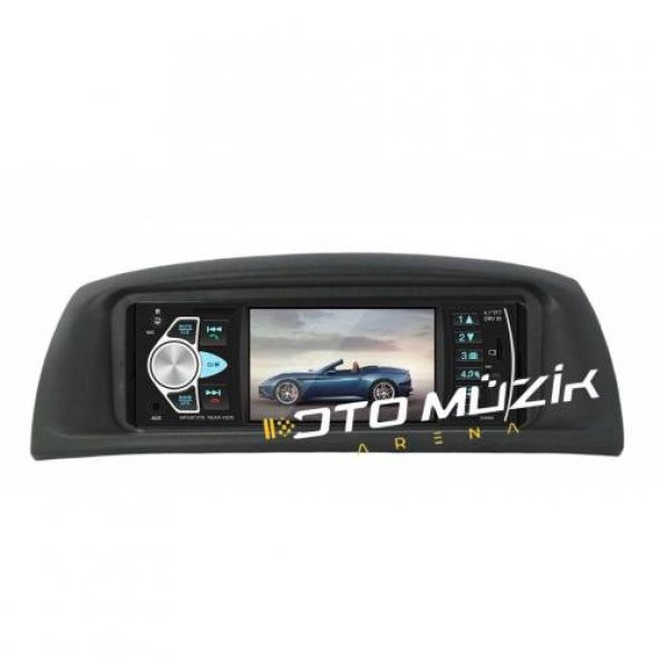 Fiat Punto Eski Kasa Uyumlu 4inç Ekranlı Oto Teyp BT USB SD AUX Girişli - 1