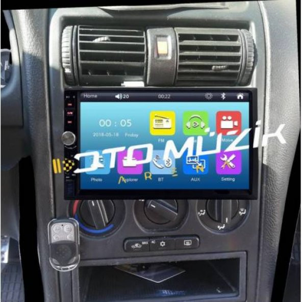 Opel Astra G Eski Kasa Uyumlu Özel Yapım 7inç Double Din Oto Teyp MİRRORLİNK BT USB SD AUX - 2
