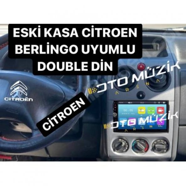 Citroen Berlingo Eski Kasa Uyumlu Özel Yapım 7inç Double Din Oto Teyp MİRRORLİNK BT USB SD AUX - 2