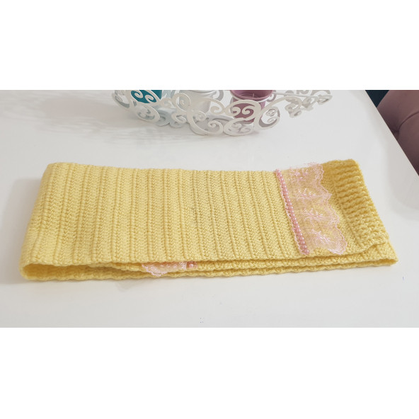 Kız Bebek 1 Yaş Atkı Bere Patik - 2