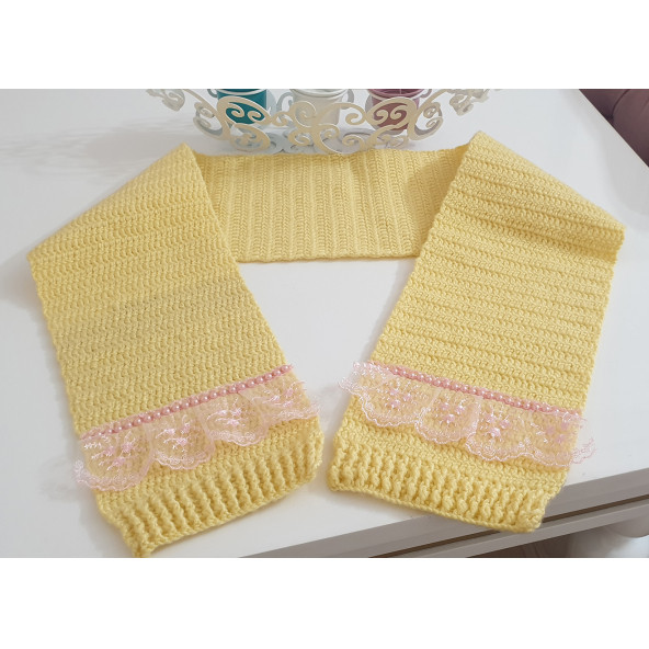 Kız Bebek 1 Yaş Atkı Bere Patik - 3