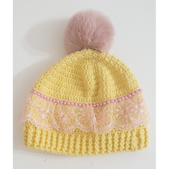 Kız Bebek 1 Yaş Atkı Bere Patik - 4