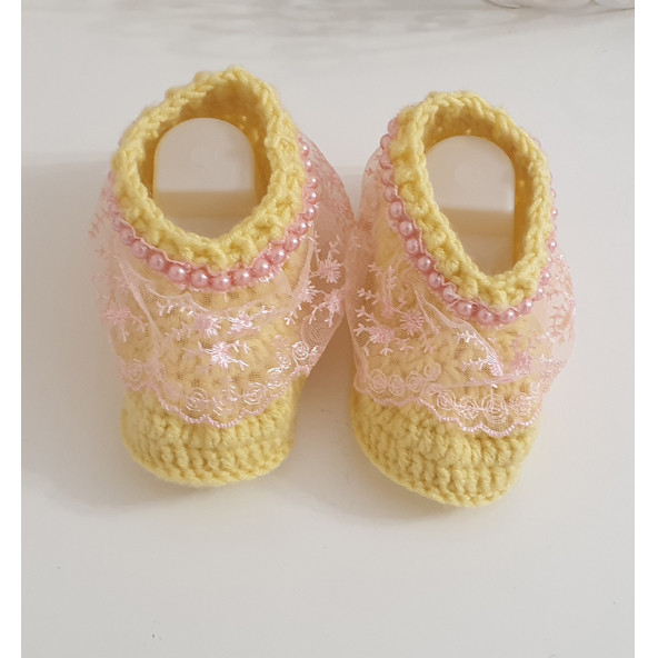 Kız Bebek 1 Yaş Atkı Bere Patik - 6