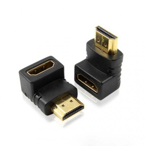 Turbosepet Hdmi Köşe Dirsek Uzatma Çevirici Adaptör Kablo Uzatma 90 Derece - Resim 2