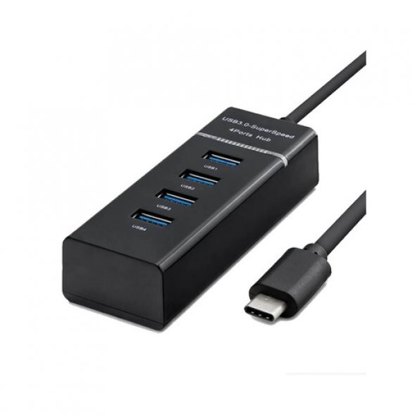 Usb 3.1 Type-C Çoklayıcı 4 Port Usb 3.0 Hub - Type C To Usb ... (552904253) - Resim 7
