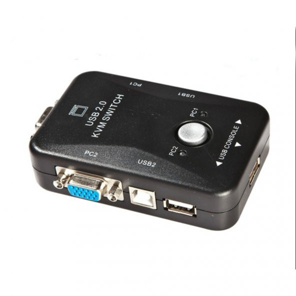 Turbosepet 2 Port Usb Kvm Switch 2 Pc Kasa Tek Kontrol ürün görseli