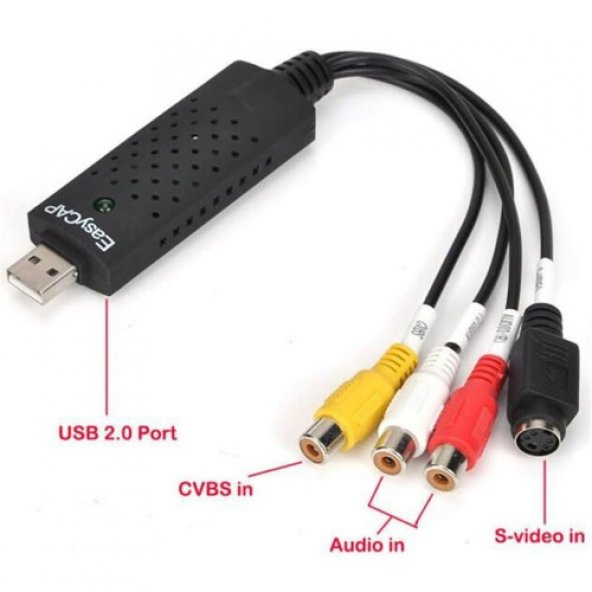Easycap Capture Kamera Uydu Tvden Pc Kayıt Kartı (552903512) - 4