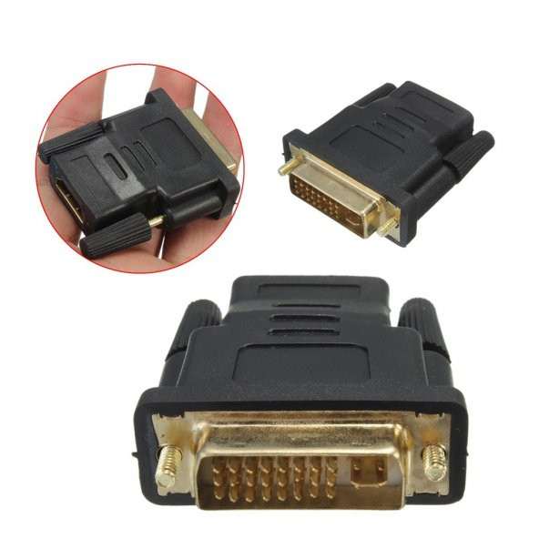 Turbosepet Dvi Erkek To Hdmi Dişi Çevirici Dvi To Hdmi Kablo Çevirici 24+5 552903408