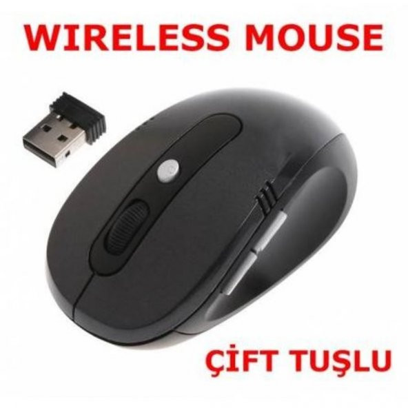 Kablosuz Mouse Wireless Mouse Ergonomik Tasarım 3 Tuşlu 100 Uyum - 552903336 - Resim 2