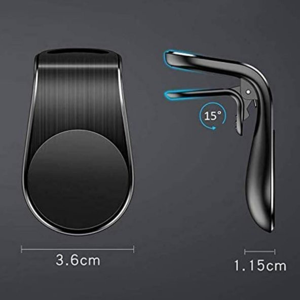 Araç Içi Telefon Tutucu Manyetik Mıknatıs L Tutacak Havalandırma 552903010 - 6