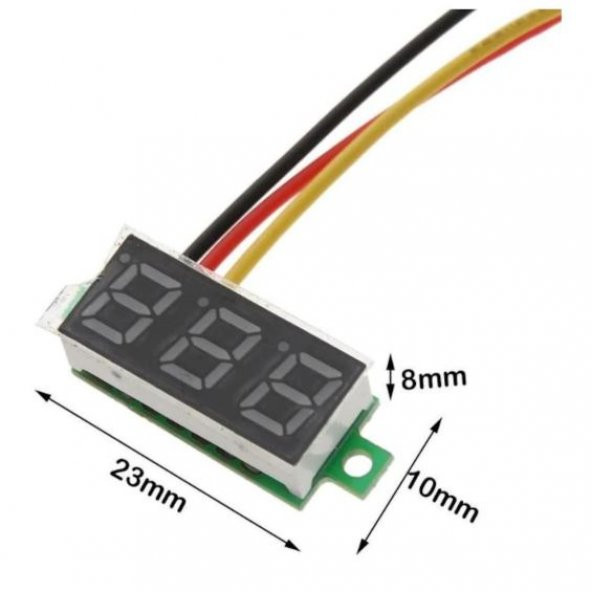 Dijital Voltmetre Dc 0 100V Gerilim Ölçer Volt Ölçer Ölçüm Aleti - Resim 2