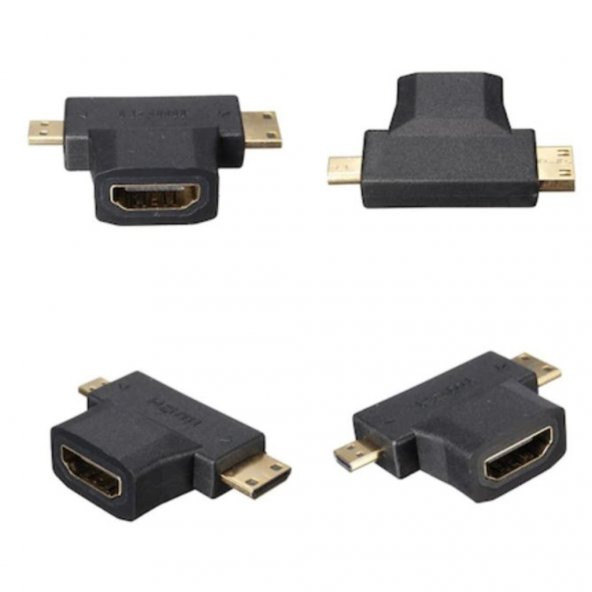 Hdmi To Mini Hdmi Ve Micro Hdmi Çevirici Adaptör Mini Micro Hdmi 552902755 - 3
