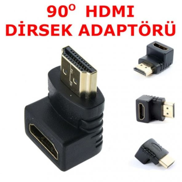 Hdmi Ekleme Uzatma Adaptörü 90 Derece Dirsek Hdmi L Erkek Dişi 552902664 - Resim 8