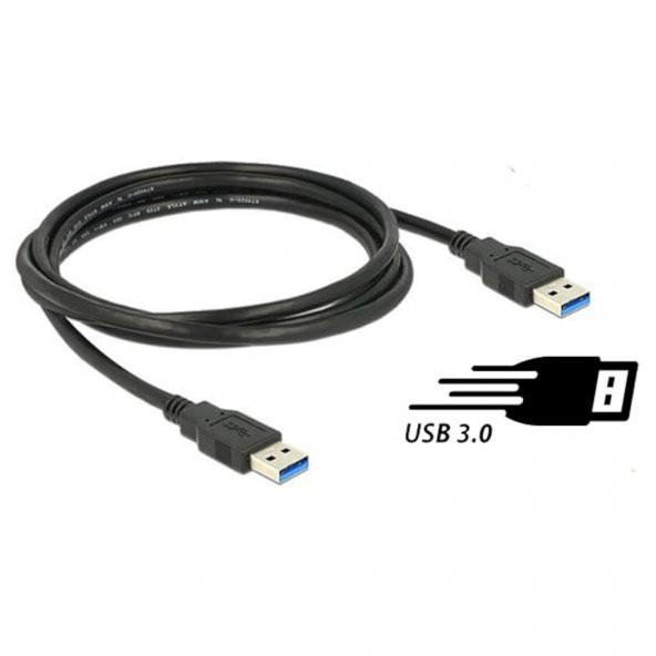 Usb 3.0 Erkek Erkek Kablo Iki Ucu Erkek Gerçek Usb 3.0 Kablo - 2