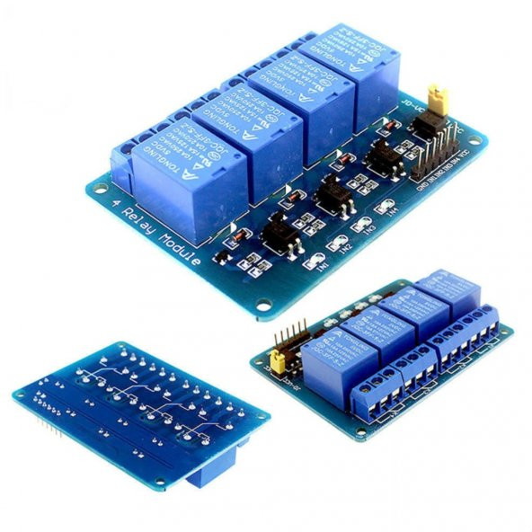 Turbosepet 4 Kanal Röle Kartı 5V Röle 4Lü Dört Kanal Arduino Röle Modülü 552901854 - Resim 2