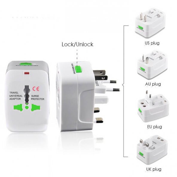 Unıversal Fiş Priz Çevirici Adaptör Dönüştürücü - 2