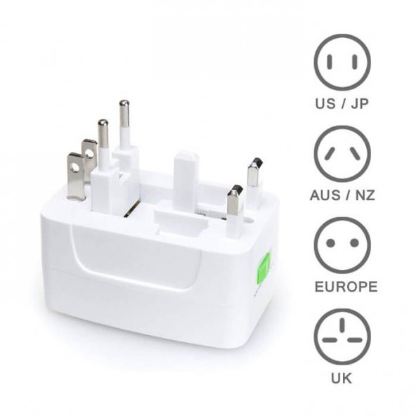 Unıversal Fiş Priz Çevirici Adaptör Dönüştürücü - 3