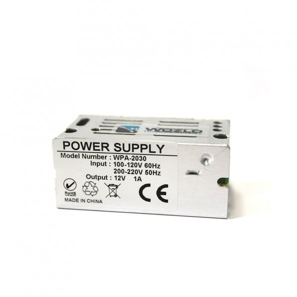 12V 1A Metal Kasa Şerit Led Trafosu Kamera Adaptörü - 2