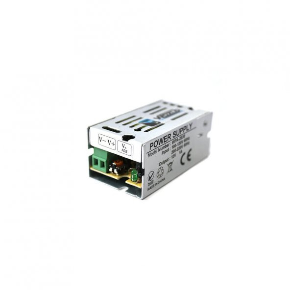 12V 1A Metal Kasa Şerit Led Trafosu Kamera Adaptörü - 3