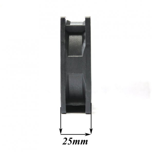 8Cm Kasa Fanı Siyah 80 x 80 x 25Mm Kasa Soğutucu Fan Sessiz - 2