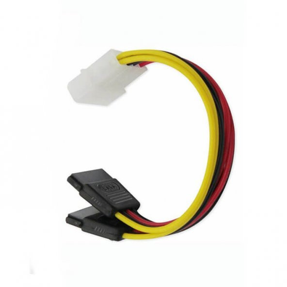 Sata Power Kablosu 2 Li 15Cm Çoklayıcı Güçlendirilmiş Bakır Kablo - 2