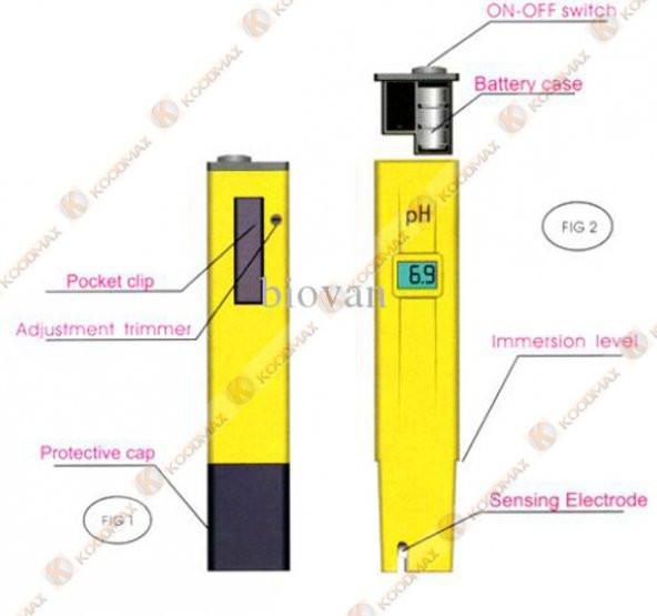 Ph Su Asit Kalite Ölçüm Ölçer Test Aleti Metre - 2 Adet Kalibrasyon - Resim 5