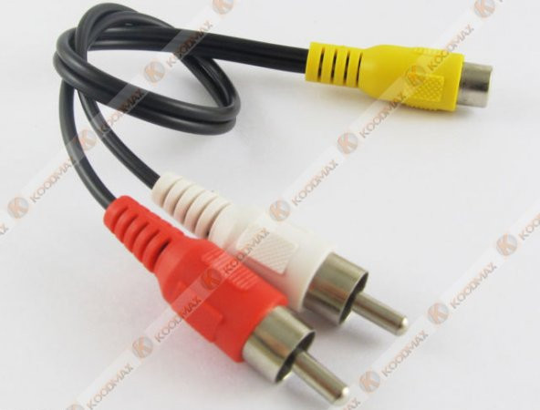 Anfi Y Kablo 2 Erkek Rca To 1 Dişi Rca Kablo - 2