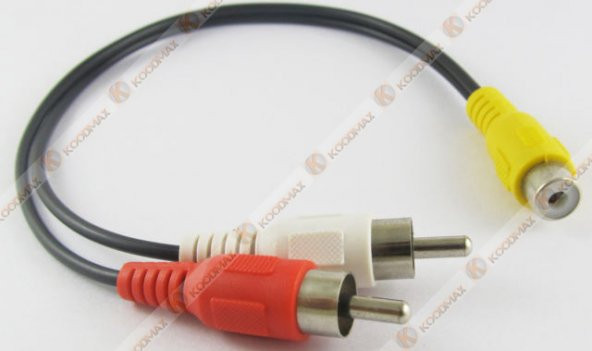 Anfi Y Kablo 2 Erkek Rca To 1 Dişi Rca Kablo - 4