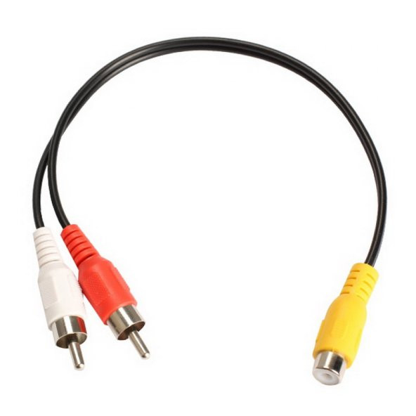 Rca Kablo Çevirici Rca Dişi To 2 Rca Erkek