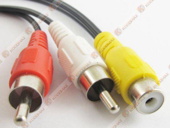 Rca Kablo Çevirici Rca Dişi To 2 Rca Erkek - 3