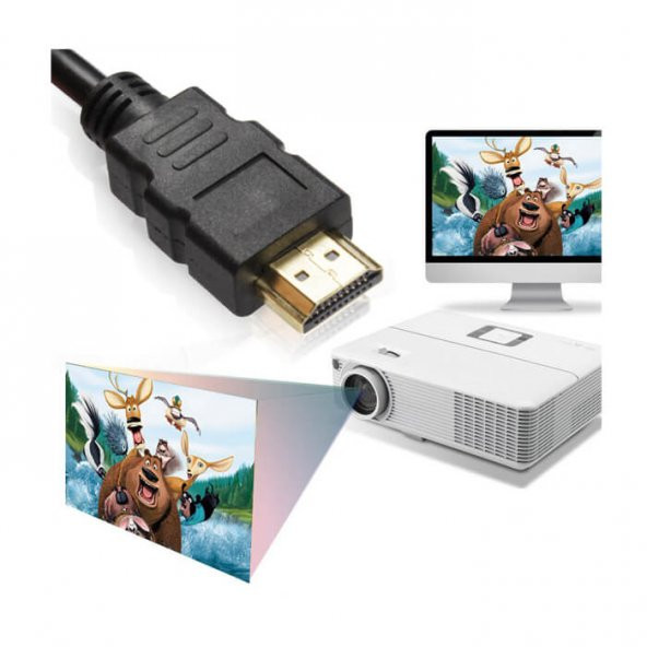 50 Cm Kısa Hdmi Kablo Uydu Alıcısı Ps3 Full Hd 3D Destekli - 6