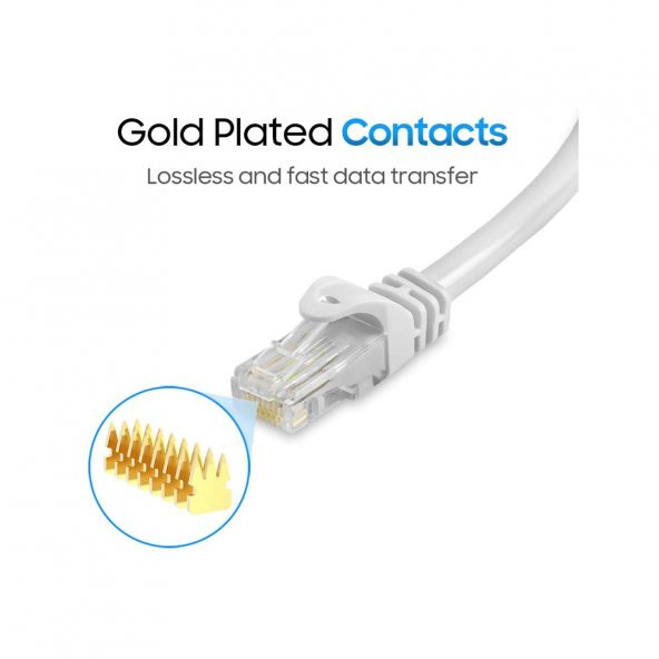 Cat6 Kablo Internet Ethernet Adsl Kablosu Fabrikasyon 15 Metre - Resim 4