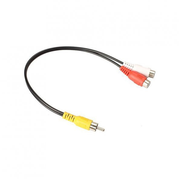 Anfi Y Kablo 1 Erkek Rca To 2 Dişi Rca Lale Kablo
