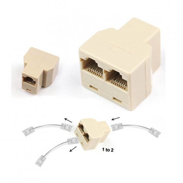 2 Li Rj11 Telefon Hat Dağıtıcı Çoklayıcı - 3