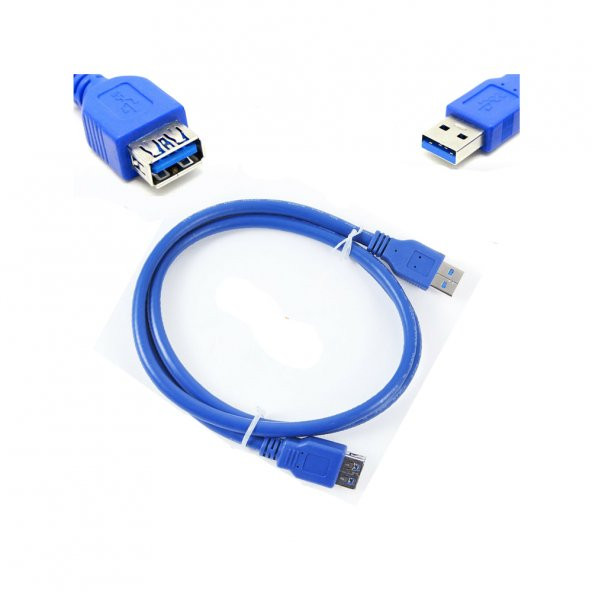 Usb 3.0 Uzatma Kablosu Hdd Harddisk Bağlantı Kablosu 30Cm - Resim 3