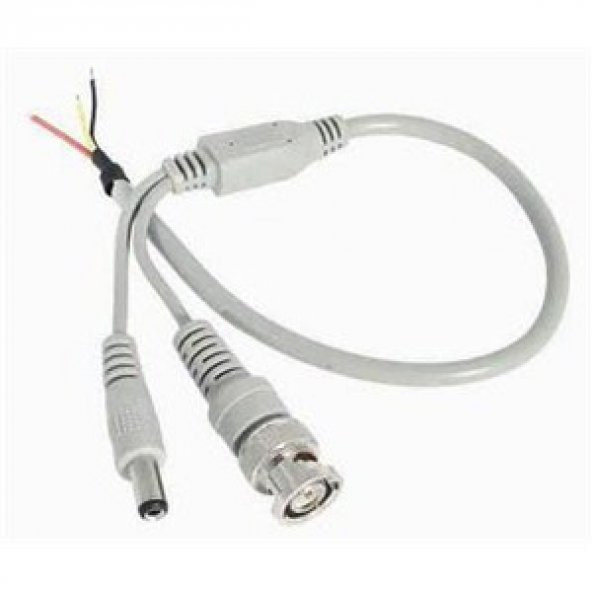 30Cm Bnc Ve Dc Power Jack Kablo Güvenlik Kamera Kablosu