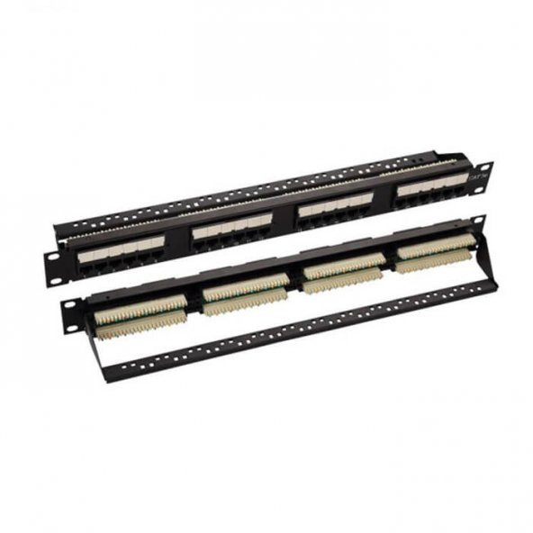 24 Port Cat6 Utp Patch Panel Dolu