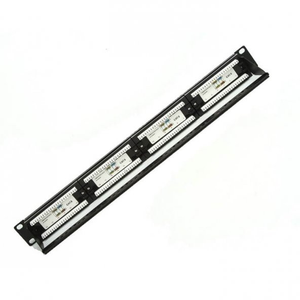24 Port Cat6 Utp Patch Panel Dolu - Resim 4