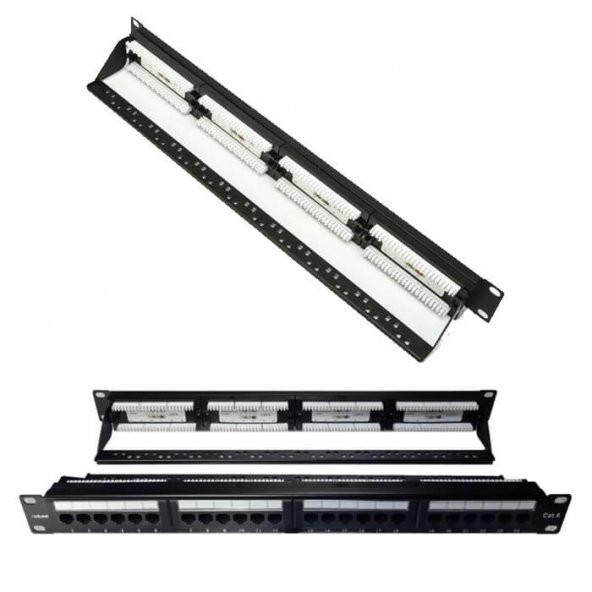 24 Port Cat6 Utp Patch Panel Dolu - Resim 6