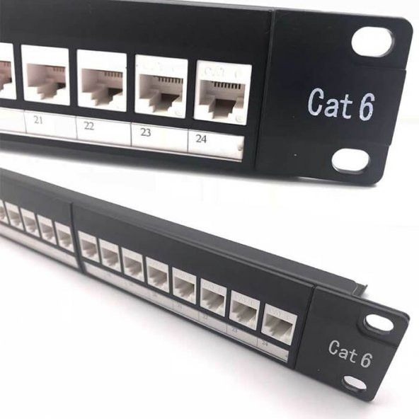 24 Port Cat6 Utp Patch Panel Dolu - Resim 9