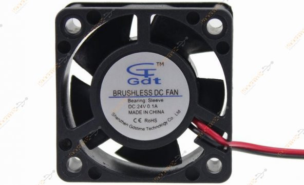 12V 4Cm 2 Pin 40X40X20Mm Kasa Fanı Sessiz Fan - 10