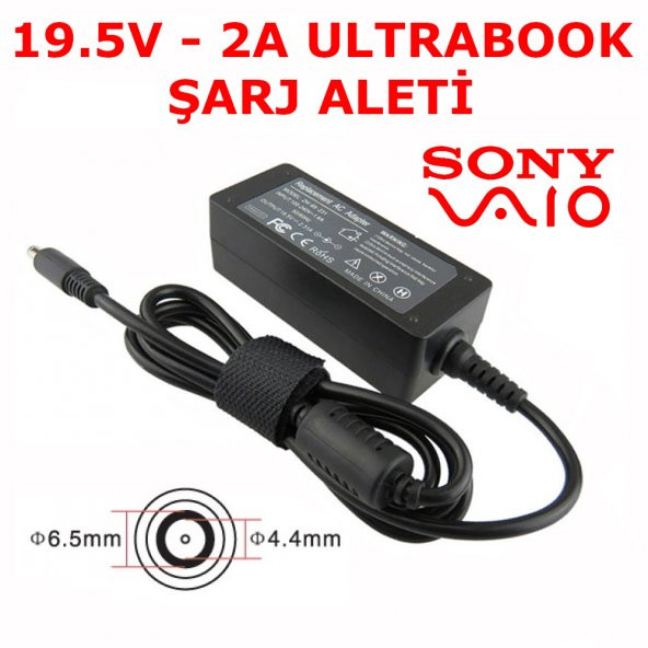 Koodmax Sony 19.5V 2A Adaptör Şarj Aleti - 6.5X4.4 MM ürün görseli 1