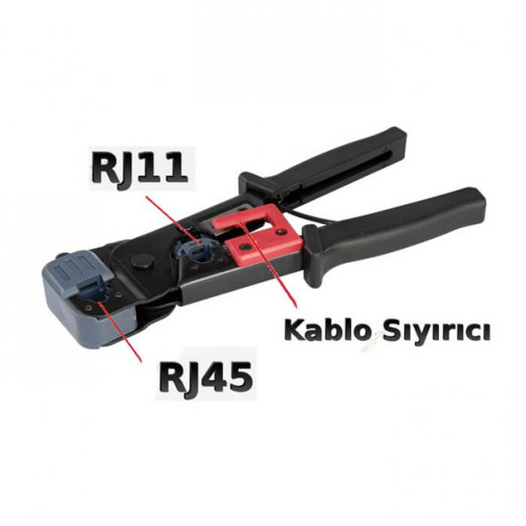 Rj45 Rj12 Jack Sıkma Pensesi Telefon Ethernet Adsl Cat5 Cat6 - 3