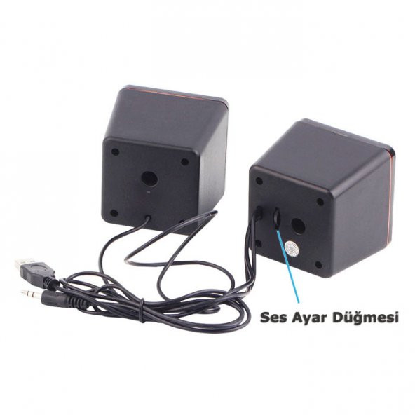 Usb Kablolu Hoparlör 1+1 Usb Speaker - 4