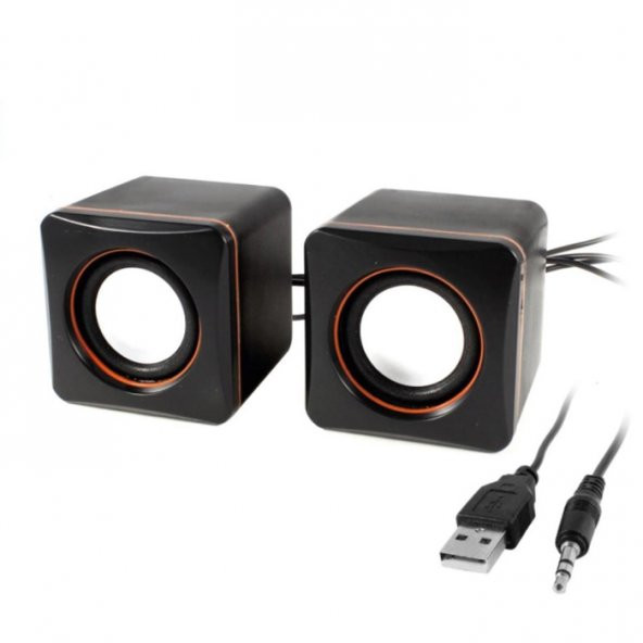 Usb Kablolu Hoparlör 1+1 Usb Speaker - 8