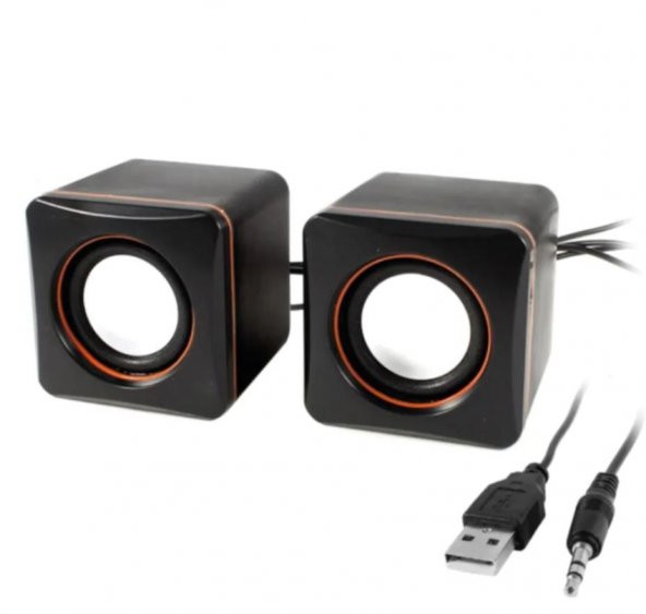 Hoparlör Bilgisayar Pc Tablet Speaker Notebook 1+1 Ses Sistemi - 1
