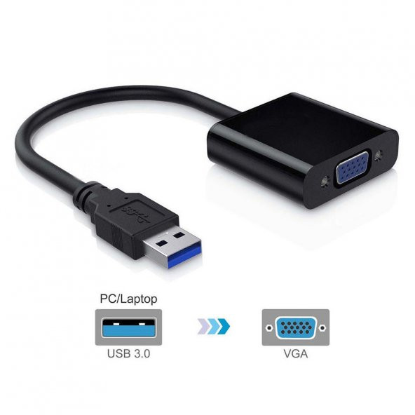 Usb 3.0 To Vga Görüntü Aktarıcı Çevirici Adaptör Usb To Vga - Resim 6